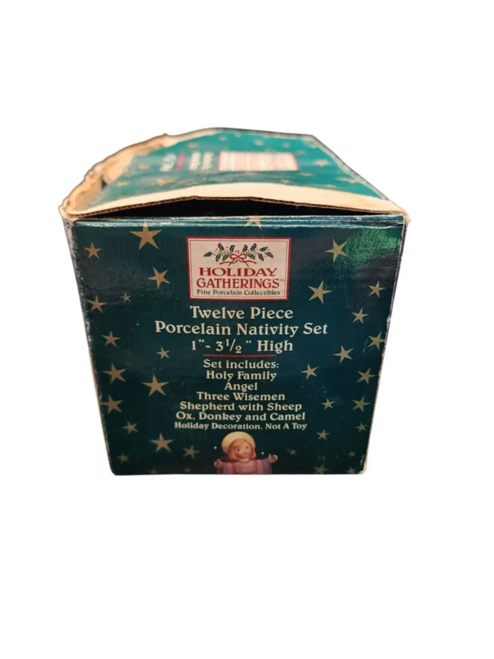Holiday Gatherings 12-Piece Ceramic Nativity Set Figurines Christmas Decor